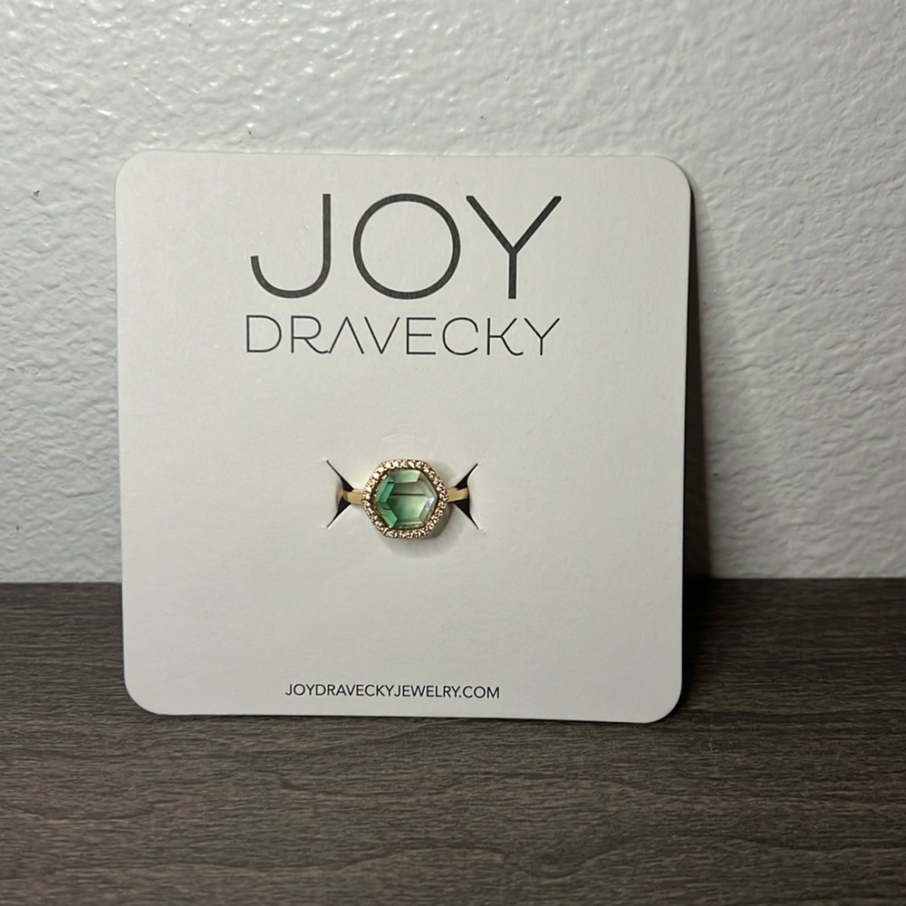 Joy Dravecky Adjustable Chloe Ring in Green – NWT